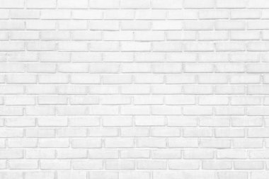 Arkaplan için beyaz grunge tuğla duvar dokusu.