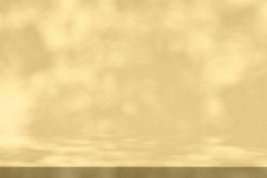 Beton Duvardaki Doğa Gölgesi Arkaplanda Altın Gül Stucco Masası Kozmetik Ürün Sunumu, Görüntü ve Moda İçin Uygun.