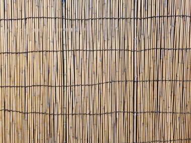 Bambu Çubuk Duvar Dokusunu Kapat.