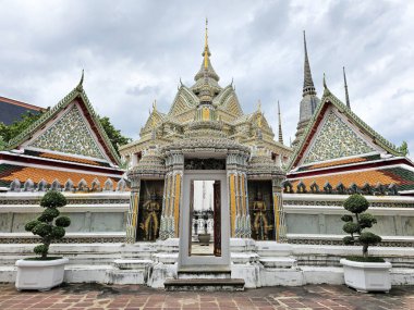 Wat Pho Tapınağı 'ndaki Antik Dev Heykel, Bangkok Tayland.