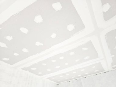 İnşaat Evi 'ndeki Alçı Yastığı Tavanı.