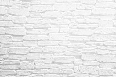 Işık Sızıntılı Beyaz Tuğla Duvarı Arkaplanı.