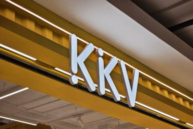 Bangkok, Tayland - 23 Ocak 2025: KKV Sing. KK Group adı altında bir perakende markası. Çok uluslu bir Çin perakende şirketi..