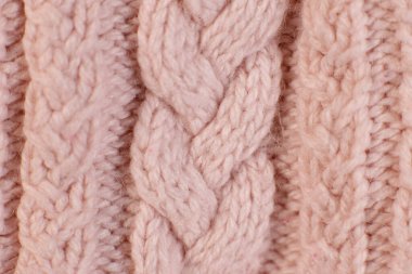 el yapımı dokuma ya da makine örgü örgüsü. kumaş arkaplanı yakın plan