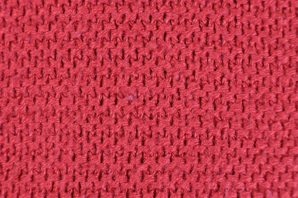 Vermelho Tecido Malha Textura Fundo — Fotografia de Stock