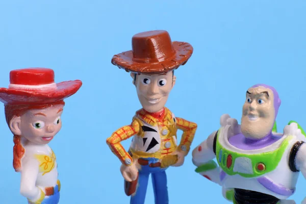 Magdalinovka Ukraine March 2022 玩具总动员 的Woody警长Jessie和Buzz Lightyear由Pixar和Walt Disney合著 — 图库照片
