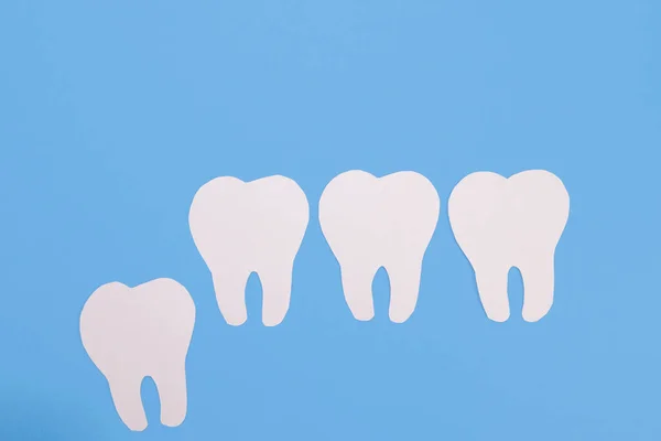 Dente Papel Sabedoria Conceito Cirurgião Dentista Clínica Dentária — Fotografia de Stock
