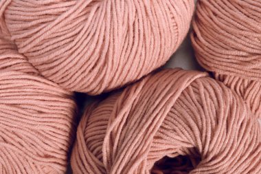 Arkaplan, yün yumaklarından doku