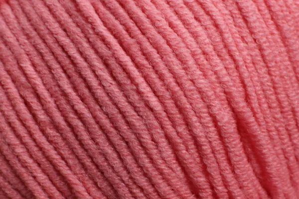 Rosafarbene Wollfäden Nahaufnahme — Stockfoto