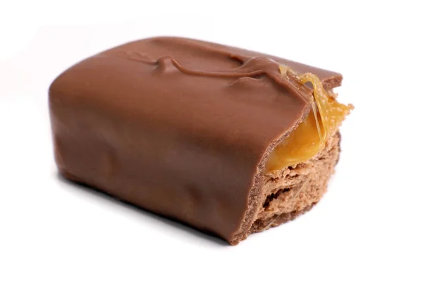 Magdalinovka Ucrania Marzo 2023 Pedazo Chocolate Mars Con Caramelo Turrón —  Fotos de Stock