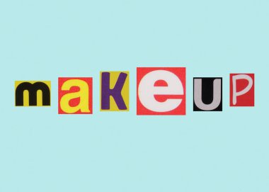 Kesilmiş dergi renkli mektuplardan uydurma sözcük