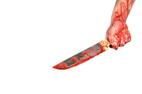 Bloody Mes Hand Concept Van Geweld Moord Moordenaar — Stockfoto