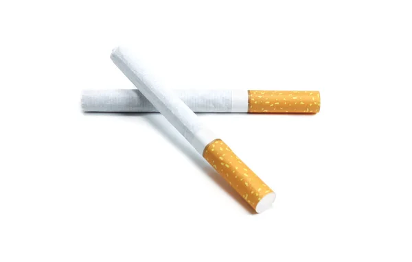 Sigaretten Met Filter Geïsoleerd Wit — Stockfoto