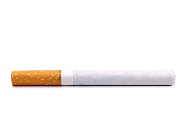 Sigaret Met Filter Geïsoleerd Wit — Stockfoto