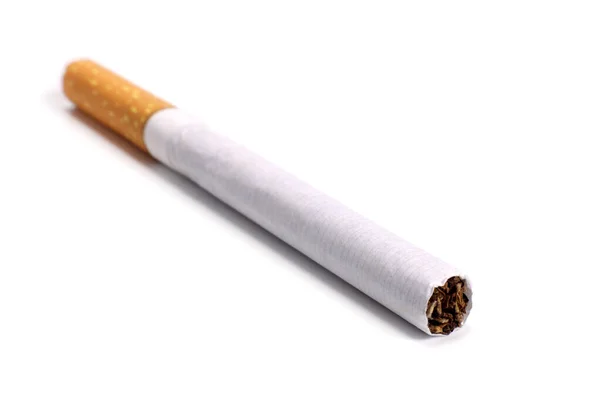 Sigaretta Con Filtro Isolato Bianco — Foto Stock
