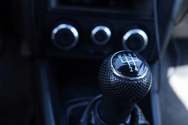 Shift Lever Manual Clutch Car — Stock Photo, Image
