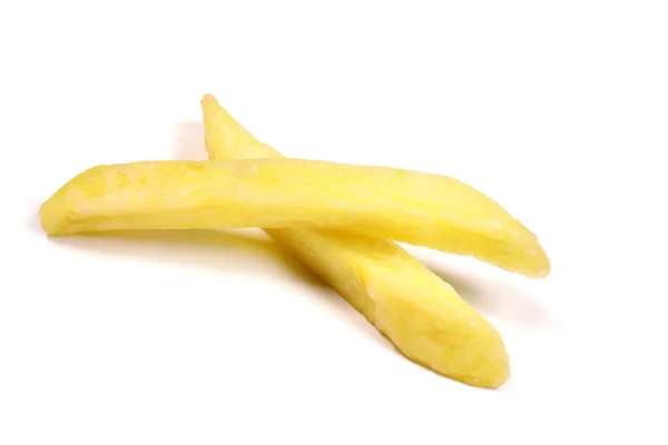 Patates Kızartması Beyaz Fast Food Konseptine Izole Edilmiş — Stok fotoğraf