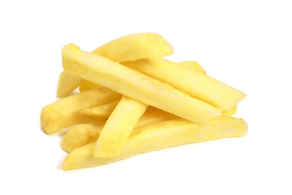 Batatas Fritas Isoladas Conceito Fast Food Branco — Fotografia de Stock