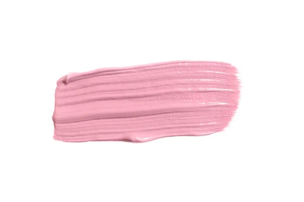 白を基調としたピンク色のストローク メイクスミアスマッジ Swatch Priceスピードアップ — ストック写真