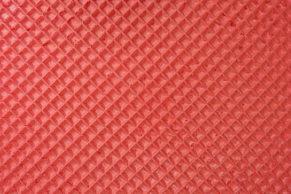 Padrão Textura Waffle Vermelho Fundo Branco Para Bolo Bolo — Fotografia de Stock