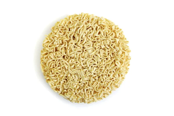 Ξηρά Στιγμιαία Noodles Vermicelli Απομονωμένα Λευκό Φόντο — Φωτογραφία Αρχείου