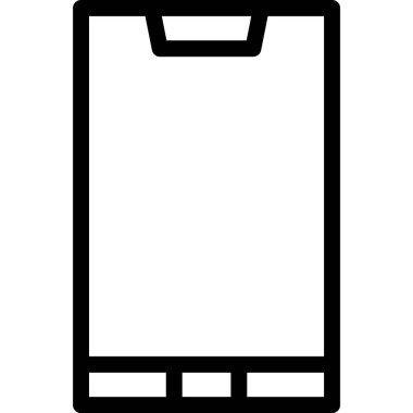 Cep Telefonu Vektör Simgesi Tasarım İllüstrasyonu