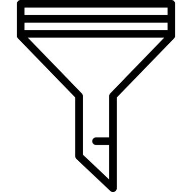 Filtre Vektörü Simgesi Tasarım İllüstrasyonu