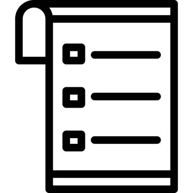 Liste Vektörü Simgesi Tasarımı Illustratio