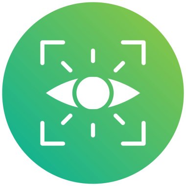 Göz Vektörü Simgesi Tasarım Illustratio