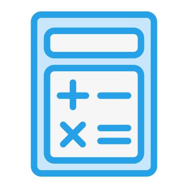 Hesap Makinesi Vektör Simgesi Tasarımı Illustratio