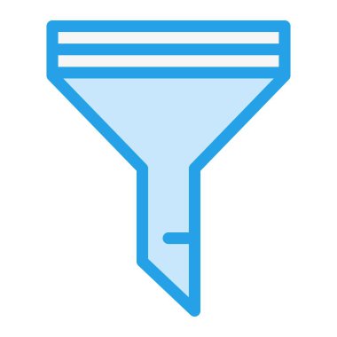 Filtre Vektörü Simgesi Tasarım İllüstrasyonu