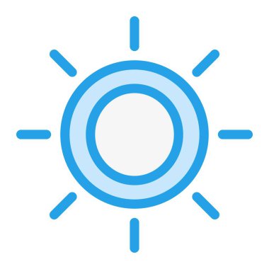 Parlaklık Vektörü Simge Tasarımı Çizim Oranı