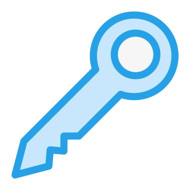 Anahtar Vektörü Simgesi Tasarım Illustratio