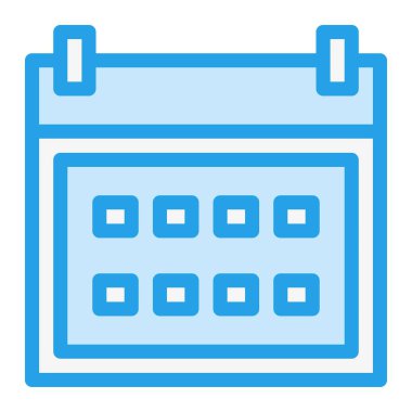 Takvim Vektörü Simgesi Tasarım İllüstrasyonu