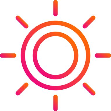 Parlaklık Vektörü Simge Tasarımı Çizim Oranı