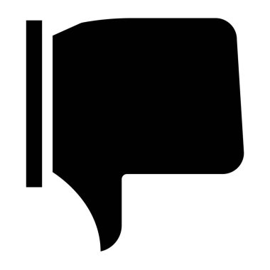 Vektör Simgesi Tasarım İllüstrasyonundan Hoşlanmama