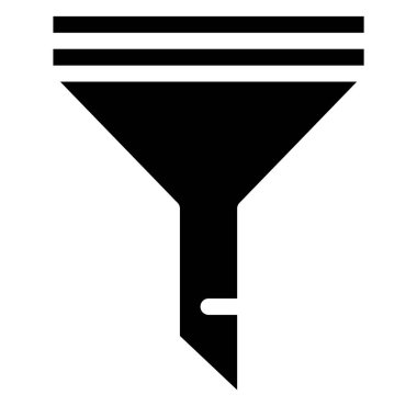 Filtre Vektörü Simgesi Tasarım İllüstrasyonu