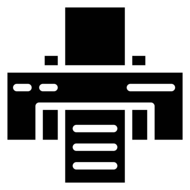 Yazıcı Vektör Simgesi Tasarım İllüstrasyonu