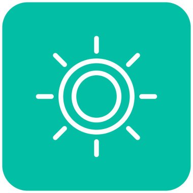 Parlaklık Vektörü Simge Tasarımı Çizim Oranı