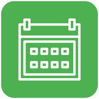 Takvim Vektörü Simgesi Tasarım İllüstrasyonu