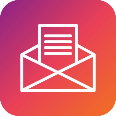 E- posta Vektör Simgesi Tasarım Illustratio