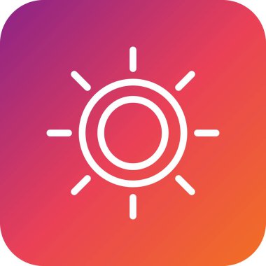 Parlaklık Vektörü Simge Tasarımı Çizim Oranı