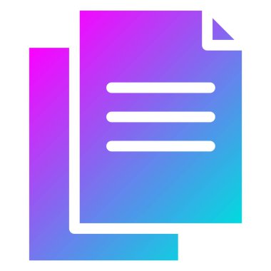 Kağıt Vektörü Simgesi Tasarım Illustratio