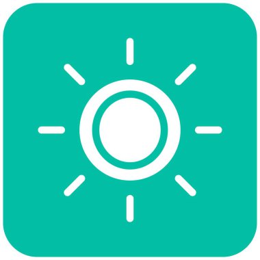 Parlaklık Vektörü Simge Tasarımı Çizim Oranı