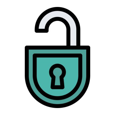 Vektör Simgesi Tasarım İllüstrasyonunu Aç