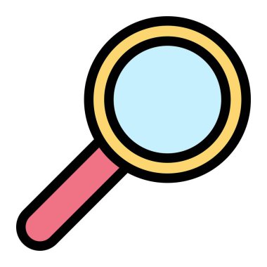 Arama Vektörü Simgesi Tasarım İllüstrasyonu