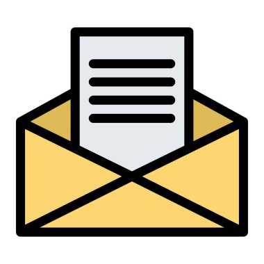 E- posta Vektör Simgesi Tasarım Illustratio