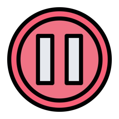 Vektör Simgesi Tasarım Resmini Duraklat