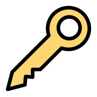 Anahtar Vektörü Simgesi Tasarım Illustratio