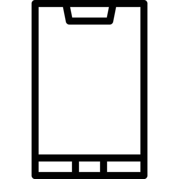 Vektorový Design Ikon Mobilního Telefonu Illustratio — Stockový vektor